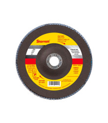 Disco de Flap Starrett em Fibra de Vidro Cônico, Grão de 120 e Diâmetro Externo 180mm