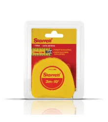 Trena de Bolso da Série KTS de 3 metros - Linha Milímetros e Polegadas - Largura de 13mm - 1/2"