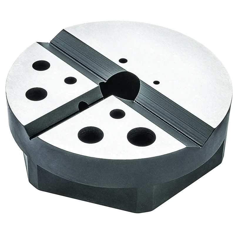 Bloco de Bancada 124x38mm com 2 Rasgos-V e 10 Furos