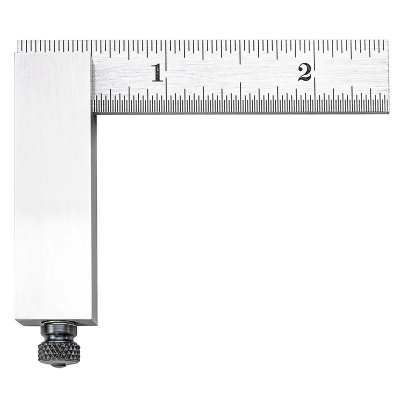 Esquadro Duplo de Aço com Lâmina Graduações ada 2.1/2"
