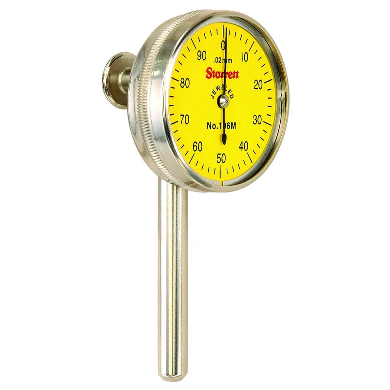 Relógio Apalpador Contato no Dorso - Capacidade 5mm - Resolução 0,02mm - Ref. 196MB1