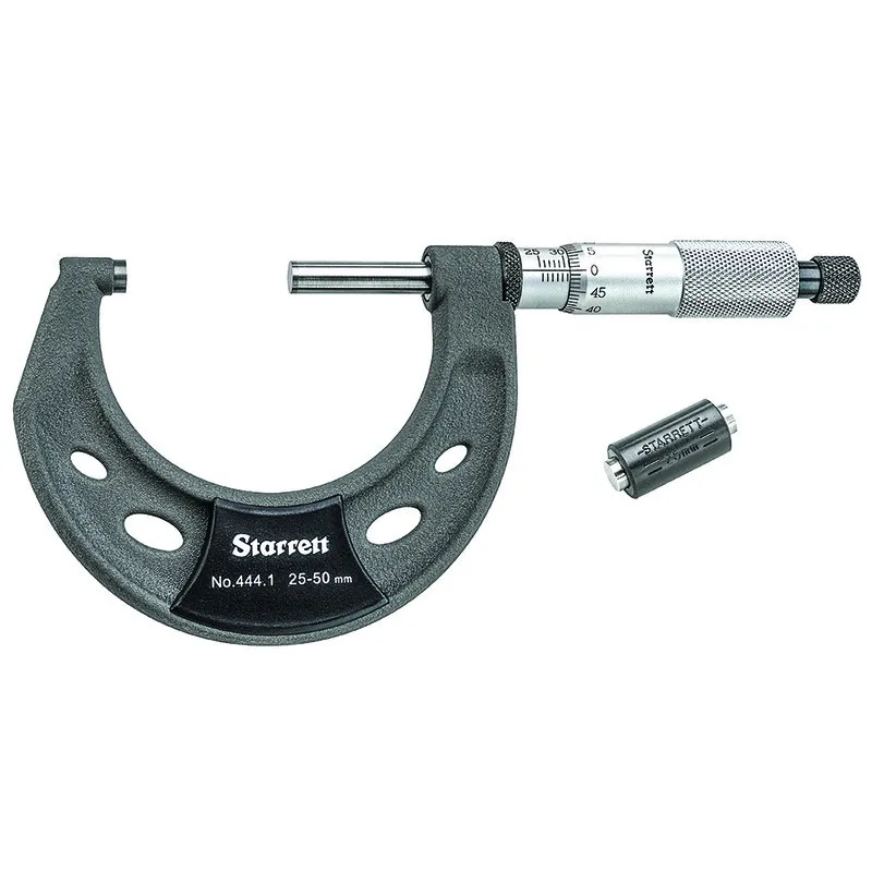 Micrômetro Externo com Isoladores Térmicos - Capacidade de 25 - 50mm e Resolução de 0,01mm e com Exatidão de ±0,002mm