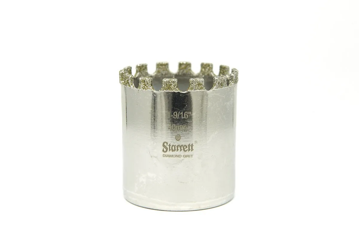 Serra Copo Diamantada de 40mm e 1.9/16 Polegadas - Starrett - Código do Produto - D0196