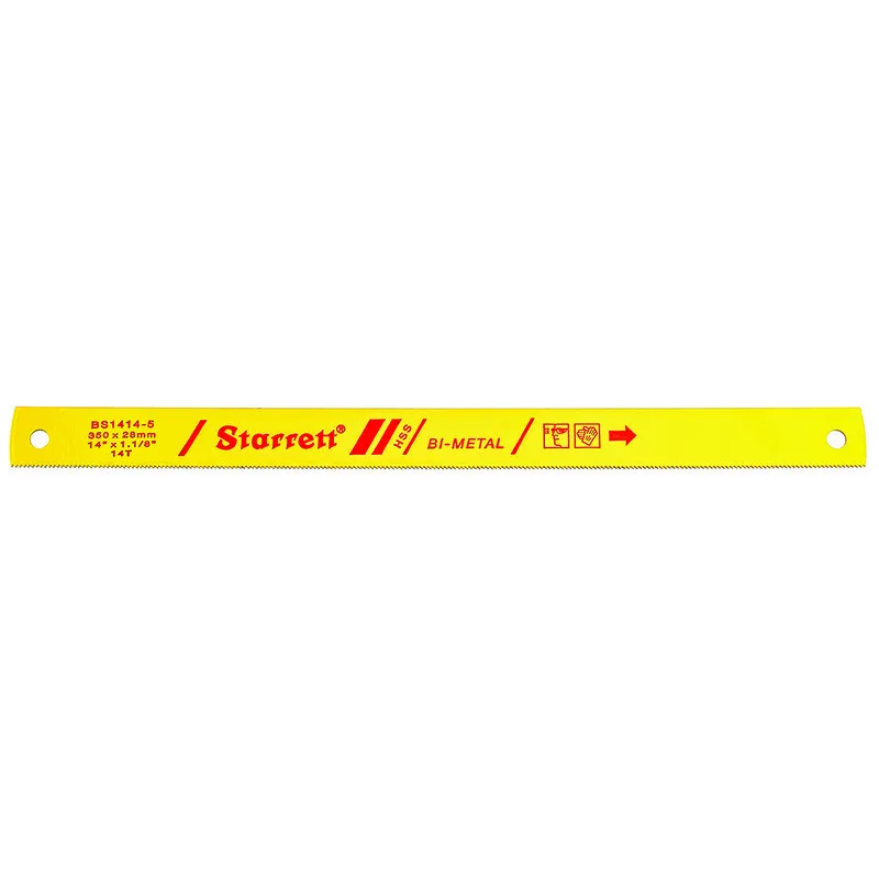 Lâmina Serra Máquina Bi-metal BS - Linha Polegada 14 Dentes, Dimensões de 14 x 1.1/8 x.050 x.334"