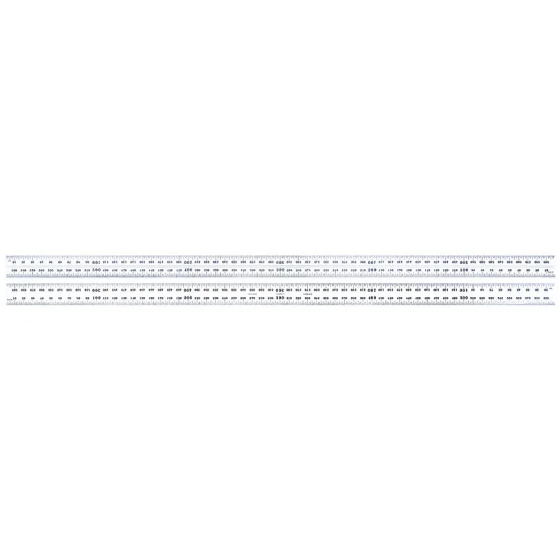 Régua para Esquadro Combinado 600mm Graduações 0,5-1,0mm