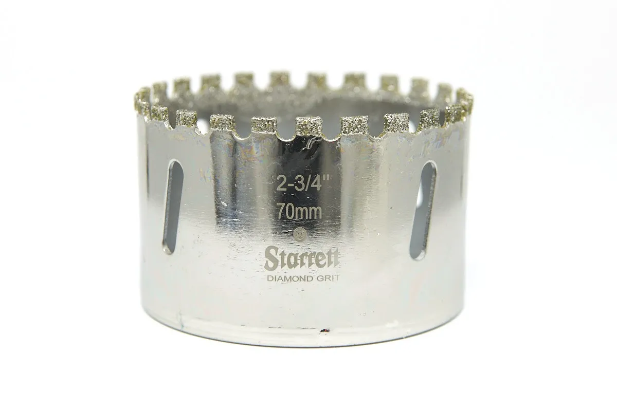 Serra Copo Diamantada de 70mm e 2.3/4 Polegadas - Starrett - Código do Produto - D0234