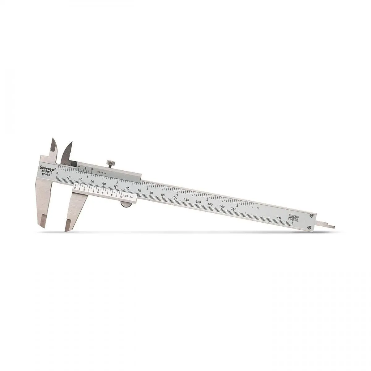 Paquímetro Universal Quadrimensional com Guias Revestidas de Titânio - Capacidade 150mm (6") - Resoluções de 0,02mm e 0.001" - Ref. 125MEAT-6/150