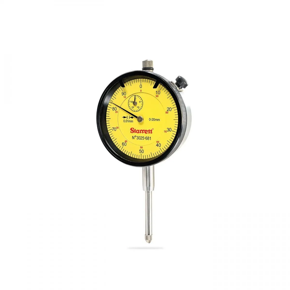 Relógio Comparador Analógico - Capacidade 20mm - Resolução 0,01mm - Ref. 3025-681
