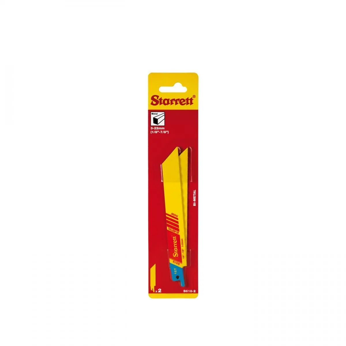 Lâmina de Serra Sabre Bi-Metal Reta para Aplicações Gerais Dentição 18 com 2 Lâminas 152mm