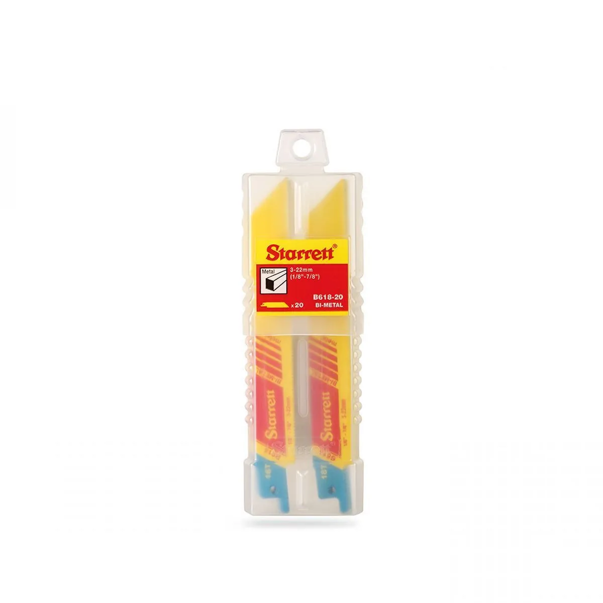 Lâmina de Serra Sabre Bi-Metal Reta para Aplicações Gerais Dentição 18 com 20 Lâminas 152mm